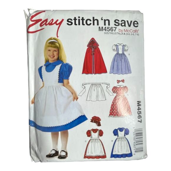 McCall's M4567 Children's and Girls' Storybook Costumes Pattern - Size 3-8 - Picture 2 of 5